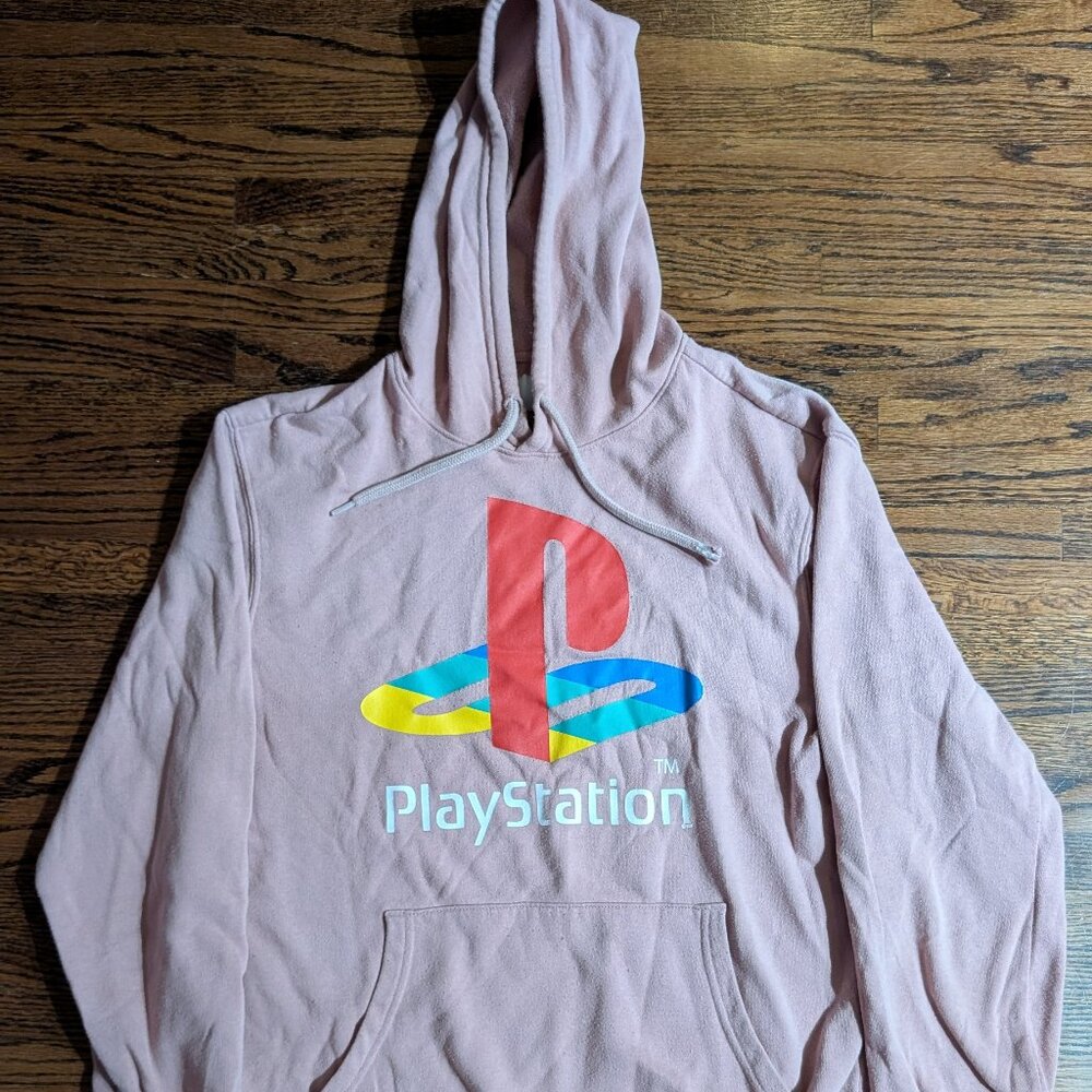 Playstation Hoodie - Old Navy - Medium - Light Pink